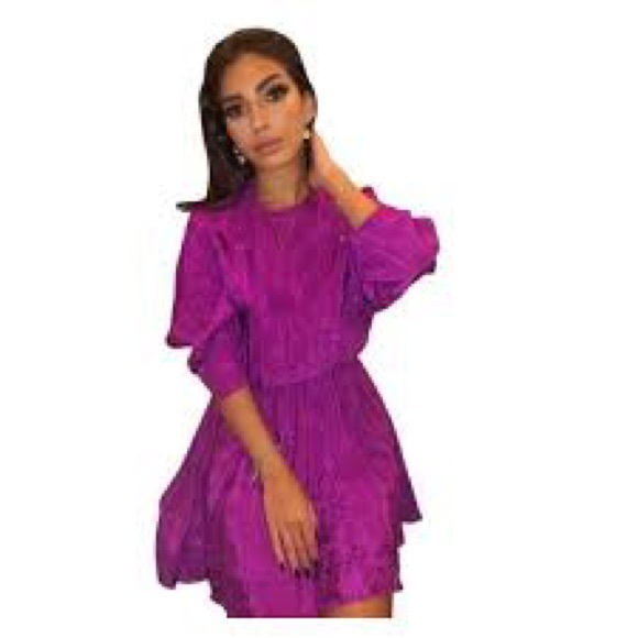 Zara Satin Effect Jacquard Dress - Sz XL - NWT - Picture 8 of 10